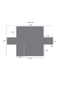 Funda Sofa Chaise Long 250cm