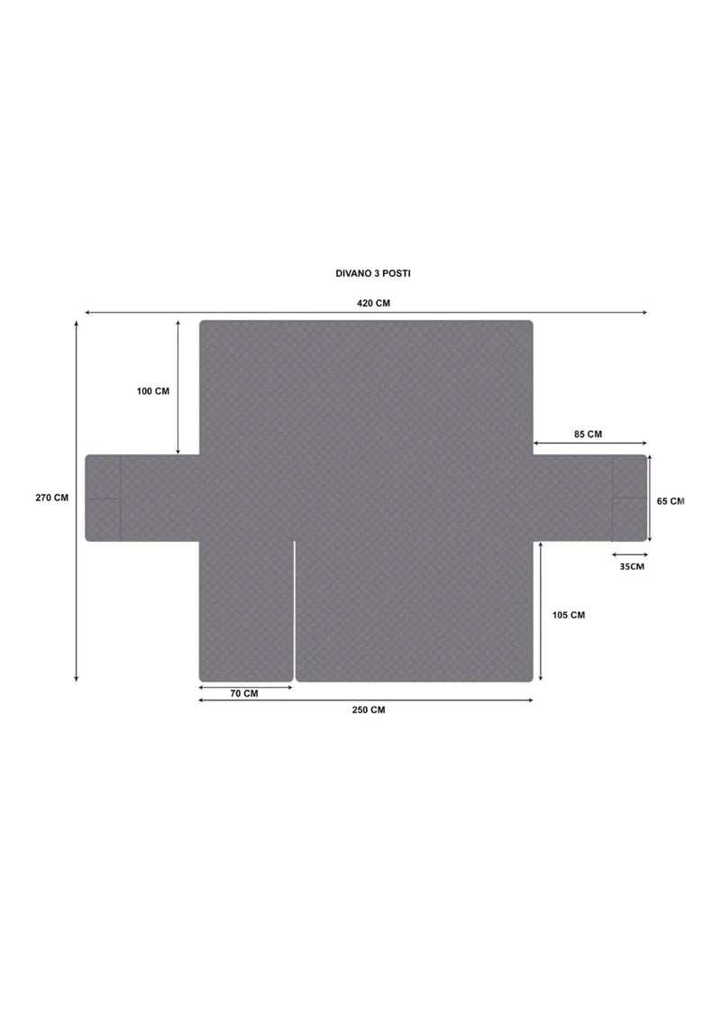 Funda Sofa Chaise Long 250cm