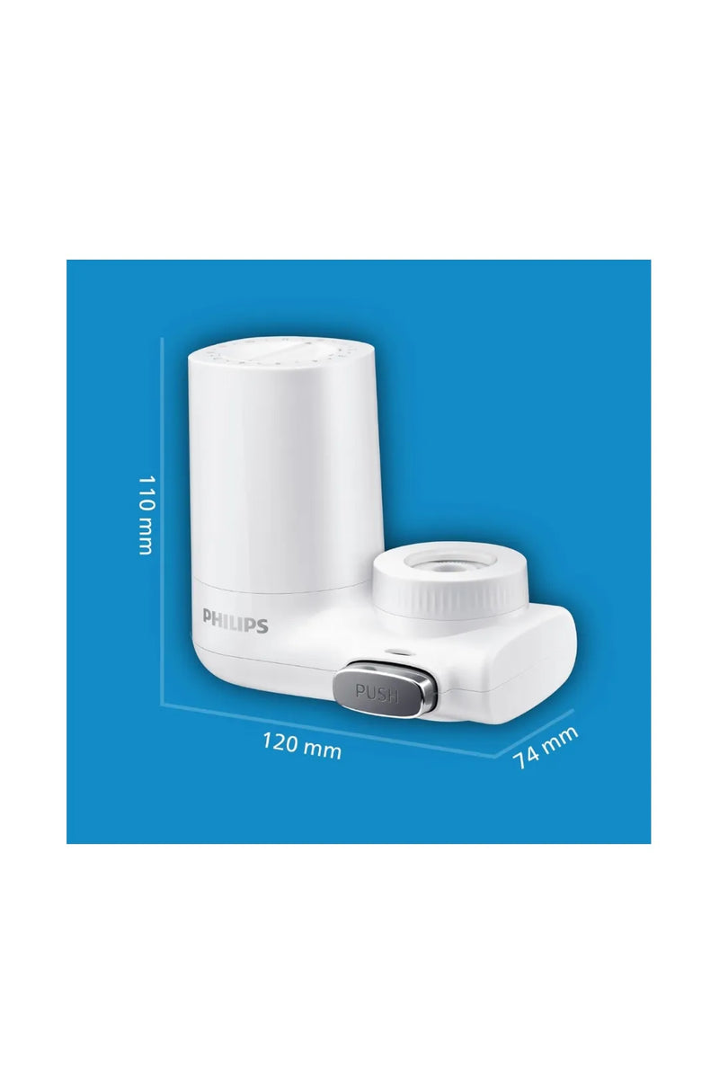 Filtro de agua del grifo, vertical X-Guard, blanco