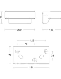 Lámpara LED de pared Connect para exteriores Steinel