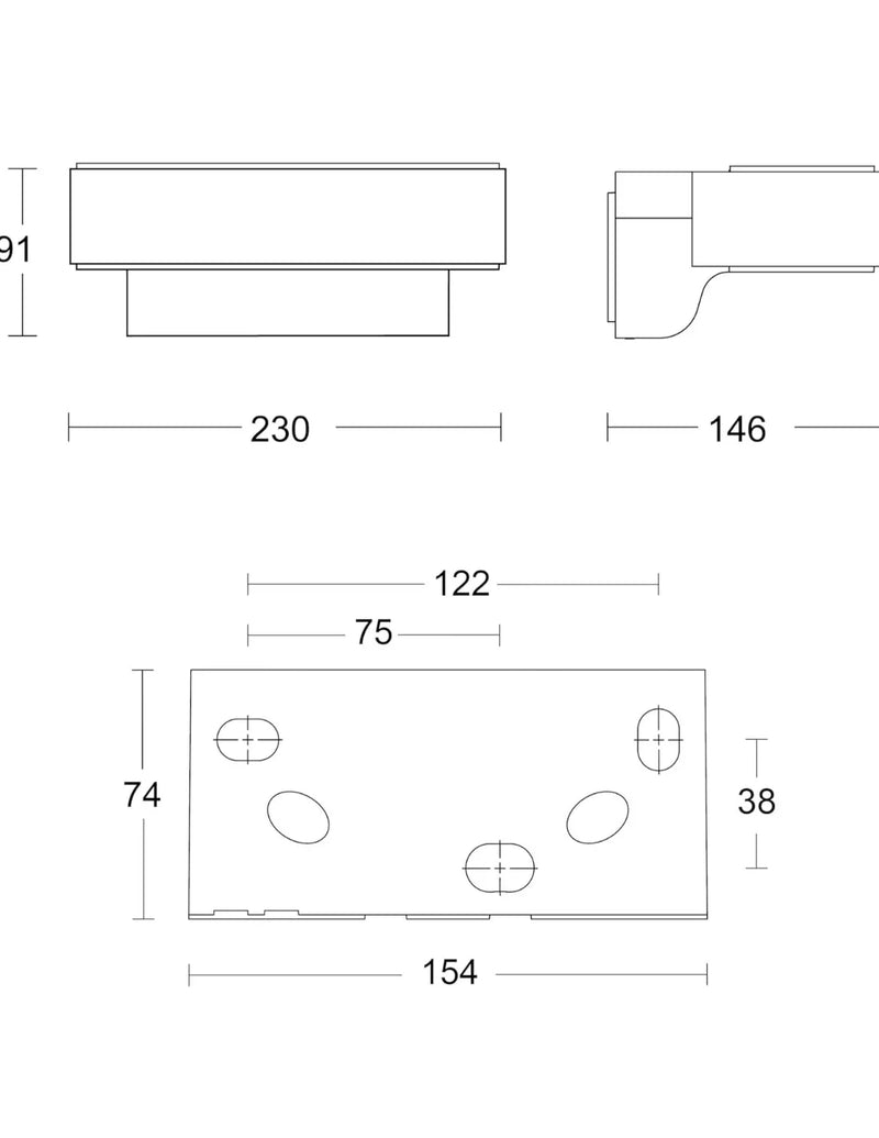Lámpara LED de pared Connect para exteriores Steinel