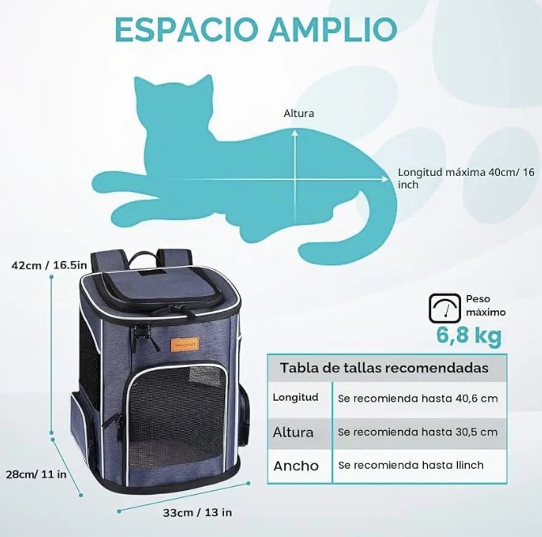 Mochila para Gatos y Perros pequeños Morpilot