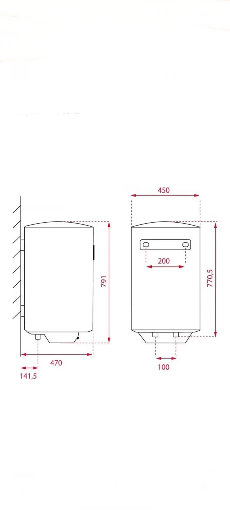 Termo eléctrico vertical de 80 litros - Teka