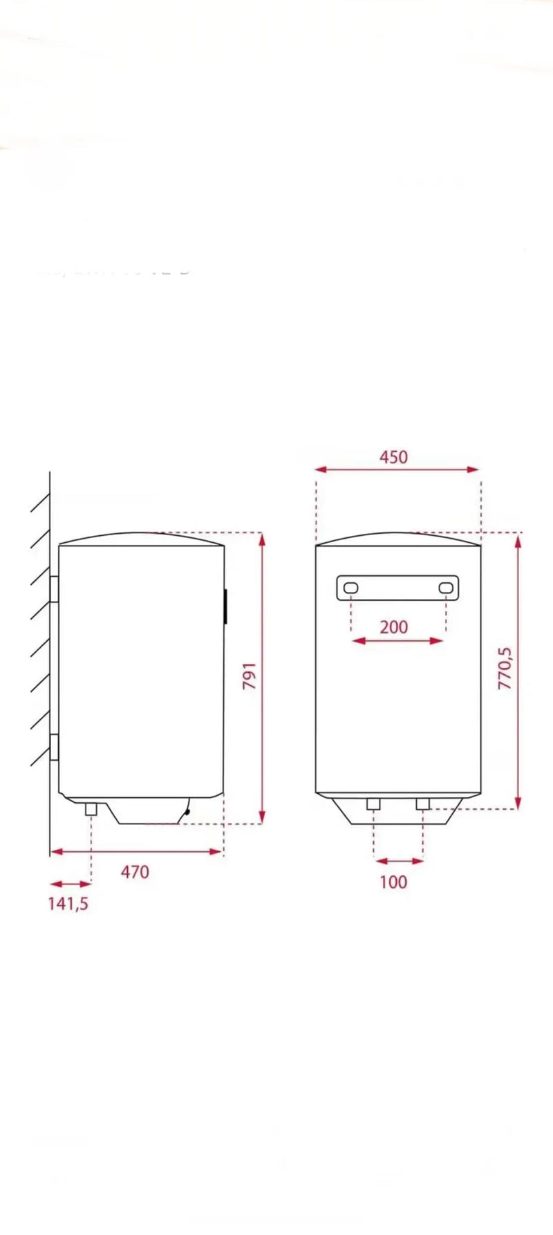 Termo eléctrico vertical de 80 litros - Teka