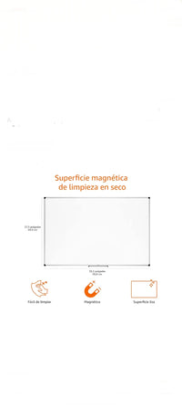 Pizarra blanca magnética con marco - Amazon basics