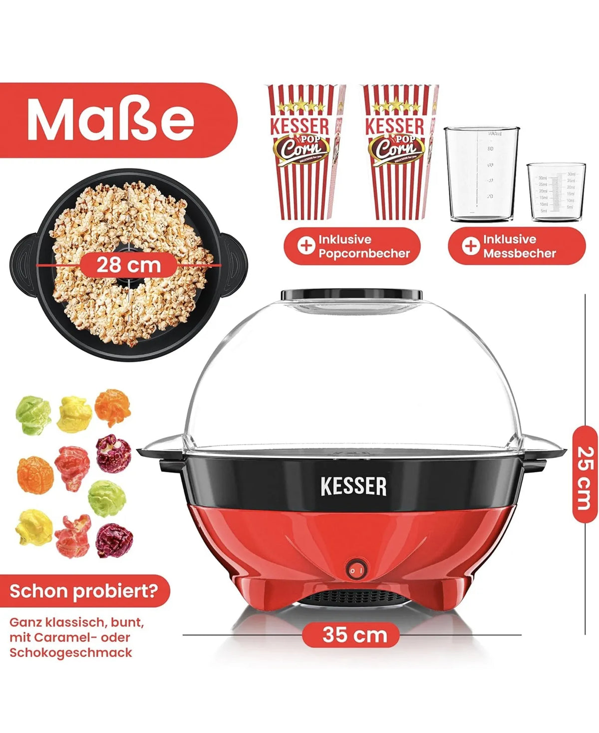 Maquina de hacer palomitas KESSER