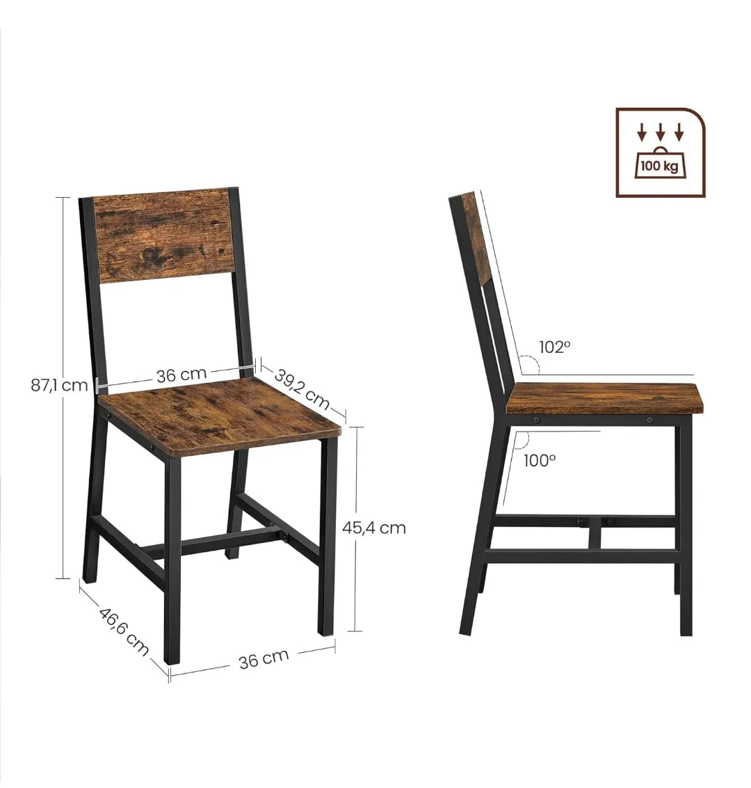 Juego de sillas de comedor - VASAGLE