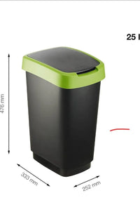 Papelera 25l con tapa Rotho Salsa