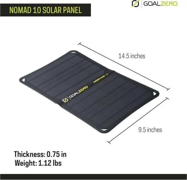 Panel solar unisex 10 Watt negro - Goal Zero