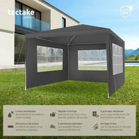 Carpa con paredes apta a intemperie