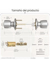 Pomos de puerta con cerradura y llave