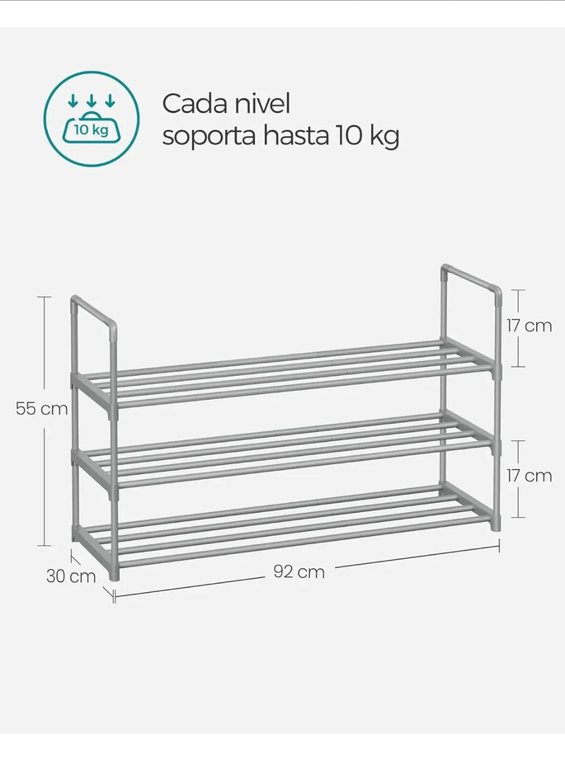 Zapatero de Metal SONGMICS