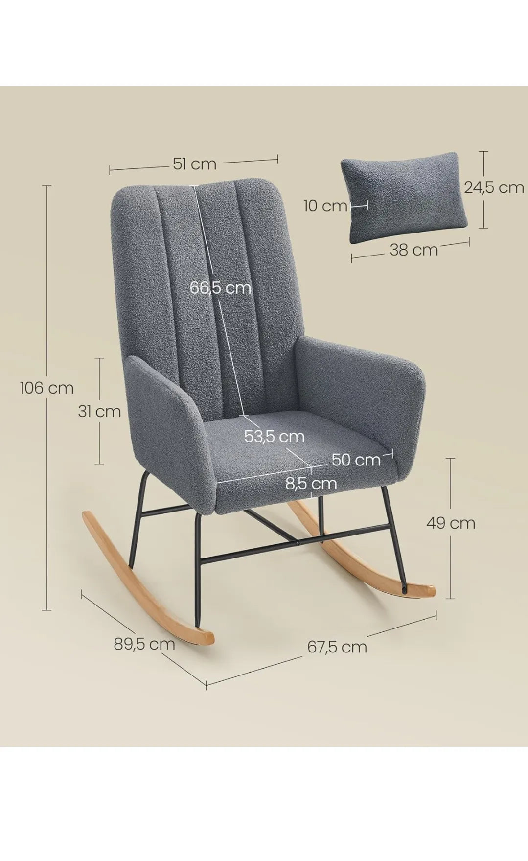 Silla Mecedora con reposacabezas