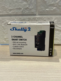 Relé Con 2 Canales Inalámbrico Shelly Pro 2PM