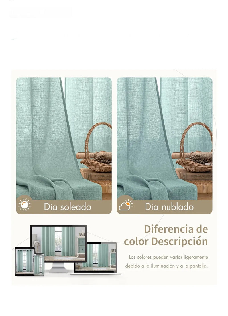 Cortinas Salon 2 Piezas - MIULEE