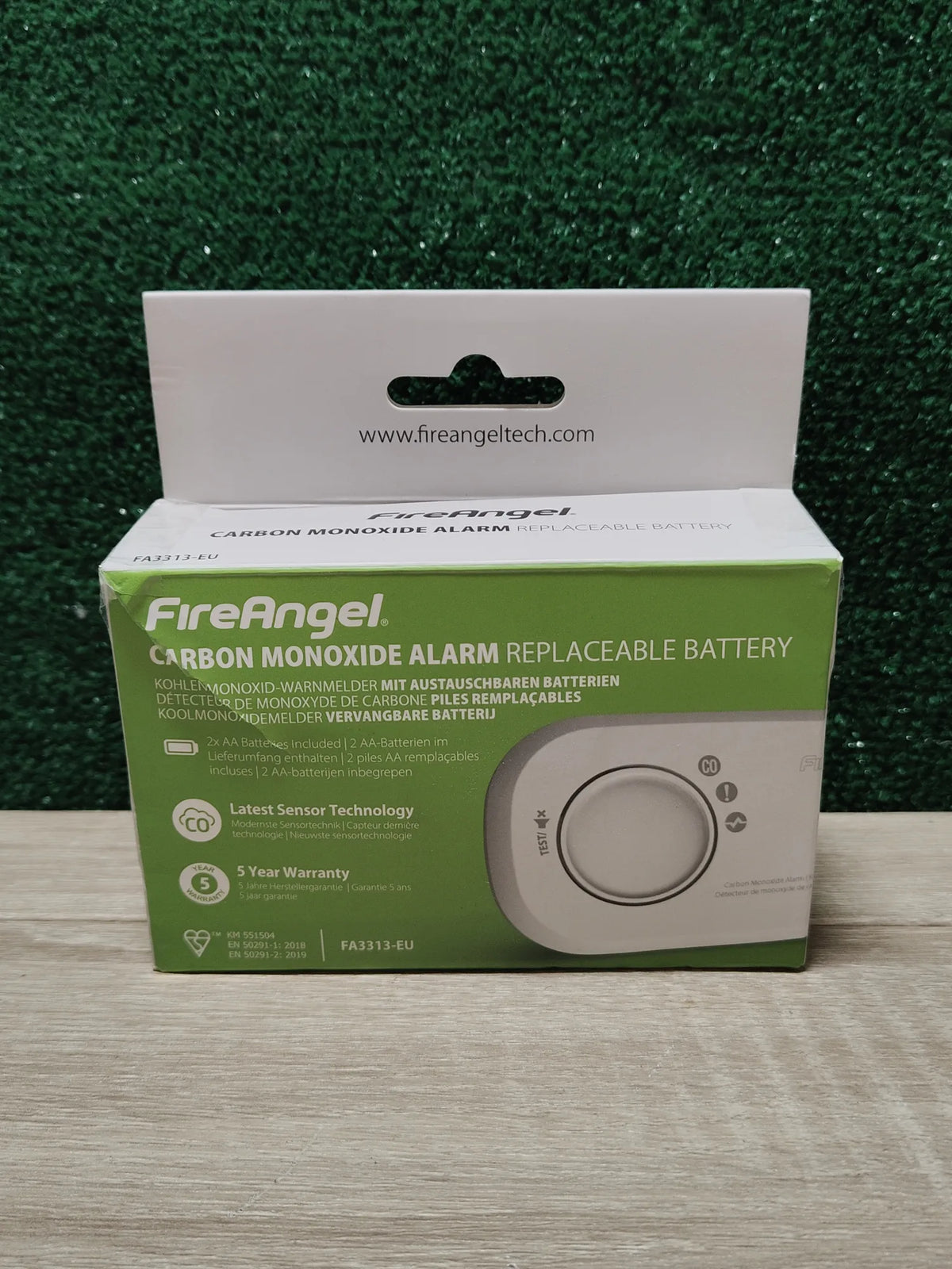 Detector de Monóxido de Carbono con Sensor FireAngel