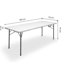 Mesa plegable portátil 180cm - Kg kitgarden