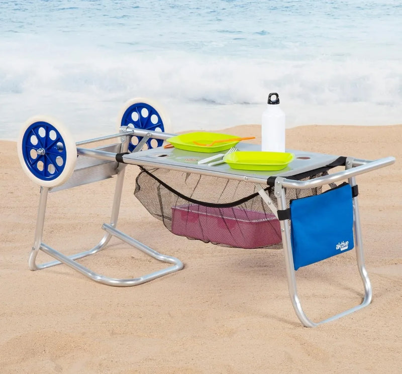 Carro mesa playa 2 en 1 plegable - Aktive