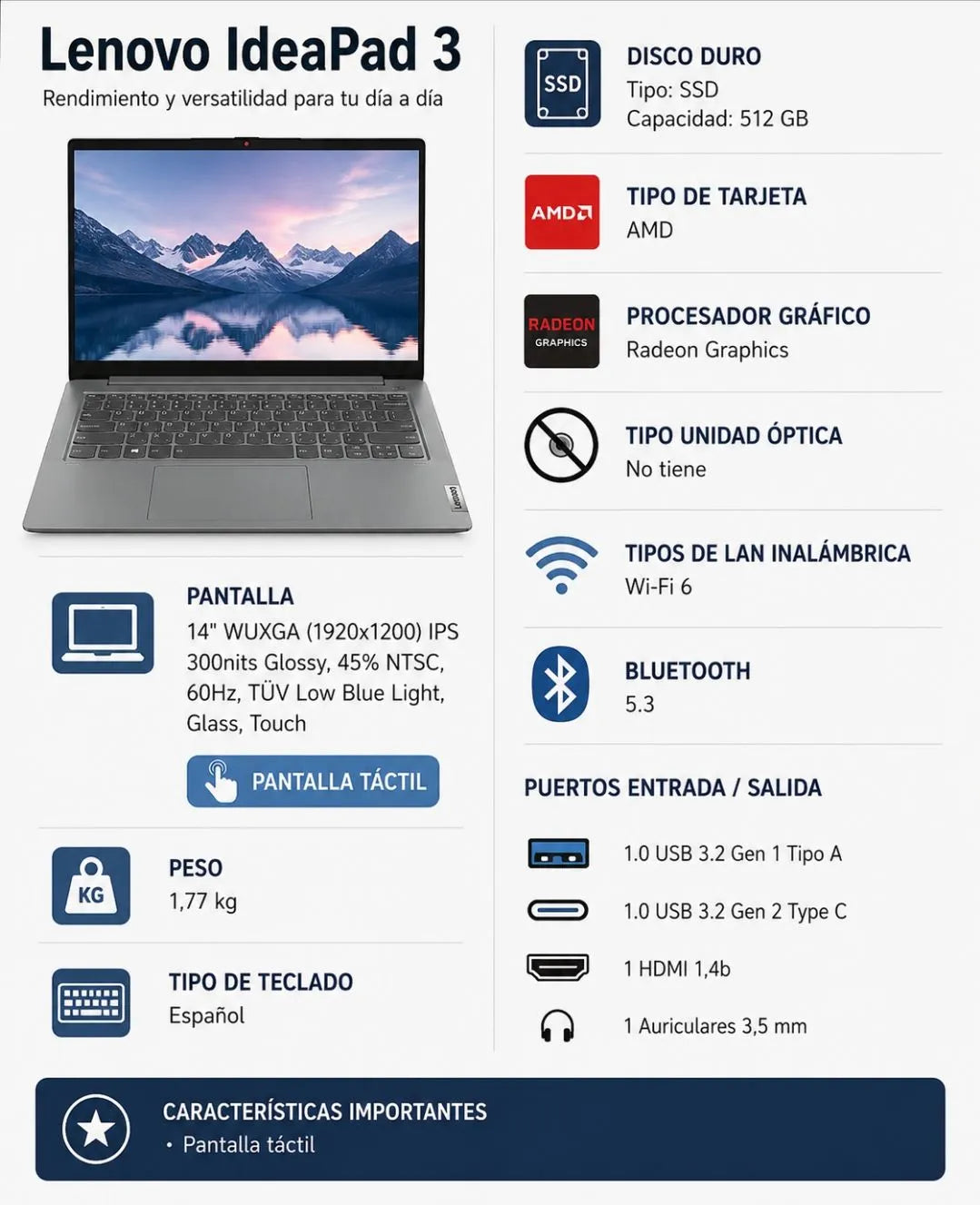 Convertible 2 en 1 Lenovo IdeaPad Flex 5