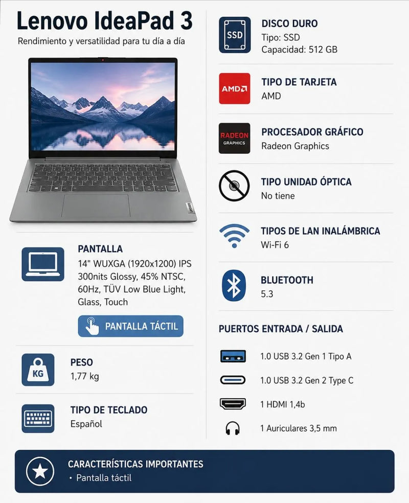 Convertible 2 en 1 Lenovo IdeaPad Flex 5