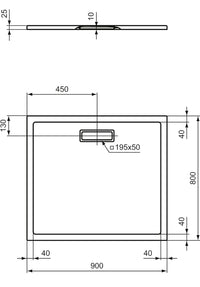 Bandeja rectangular - Ideal Standard