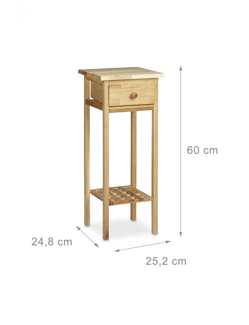 Mesa para teléfono con cajón
