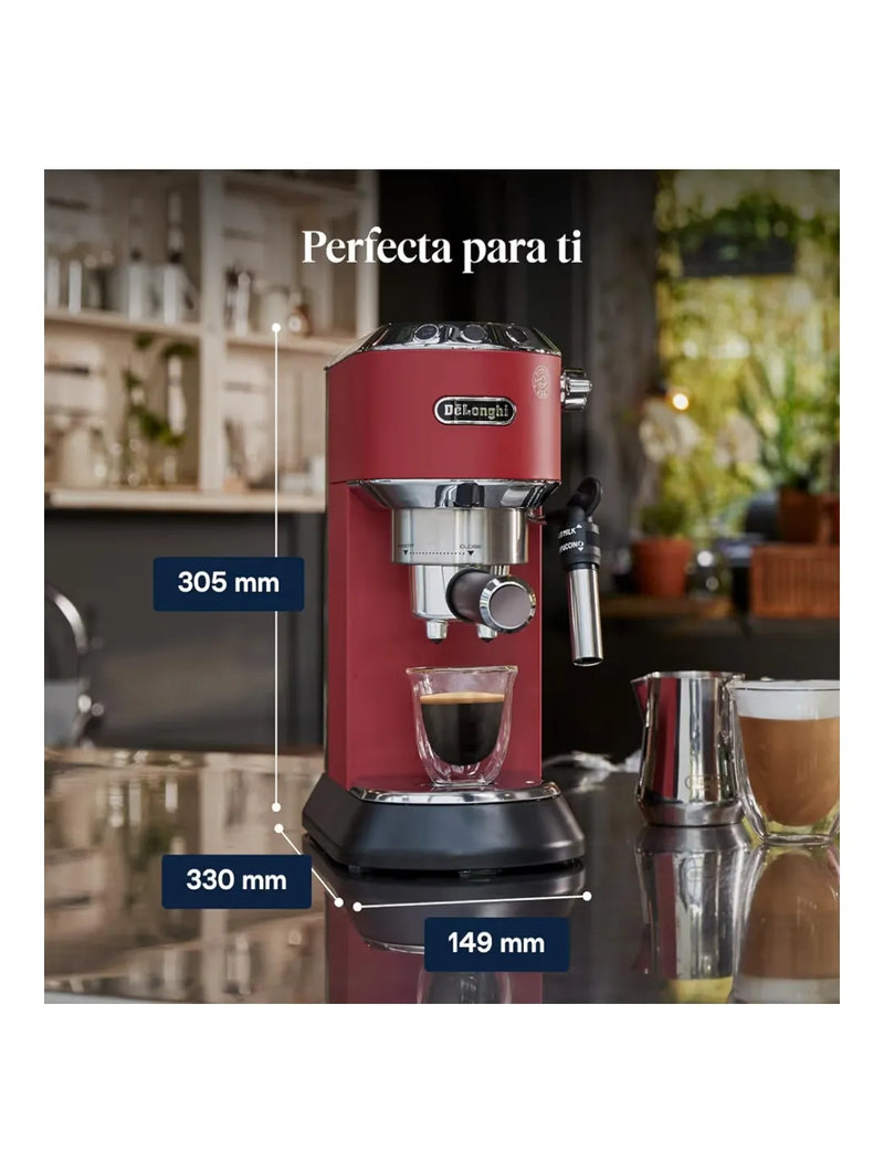 Cafetera de Bomba de Acero Inoxidable - DE'LONGHI DEDICA