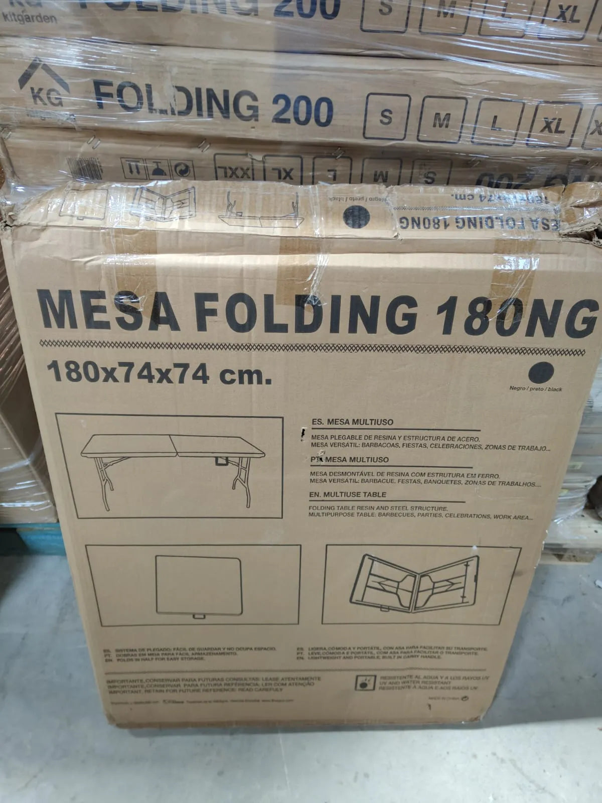 Mesa plegable 180cm - KG KITGARDEN