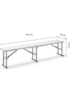 Pack de 2 bancos 180cm - KG KITGARDEN