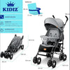 Silla de Paseo KIDIZ Plegable Reclinable con Saco y Mosquitera
