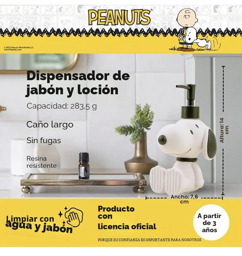 Dispensador de loción de jabón Snoopy