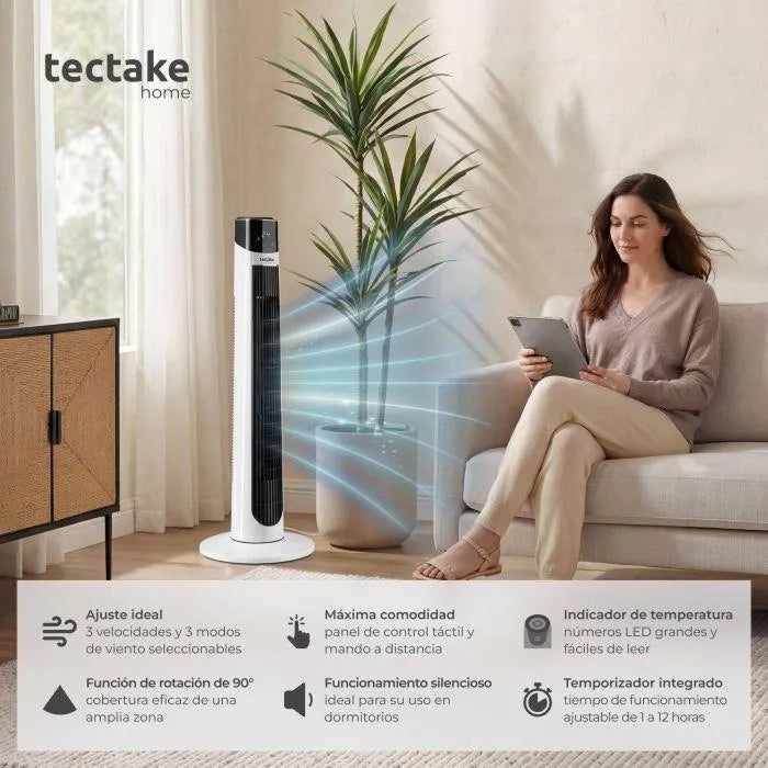 Ventilador de torre con mando
