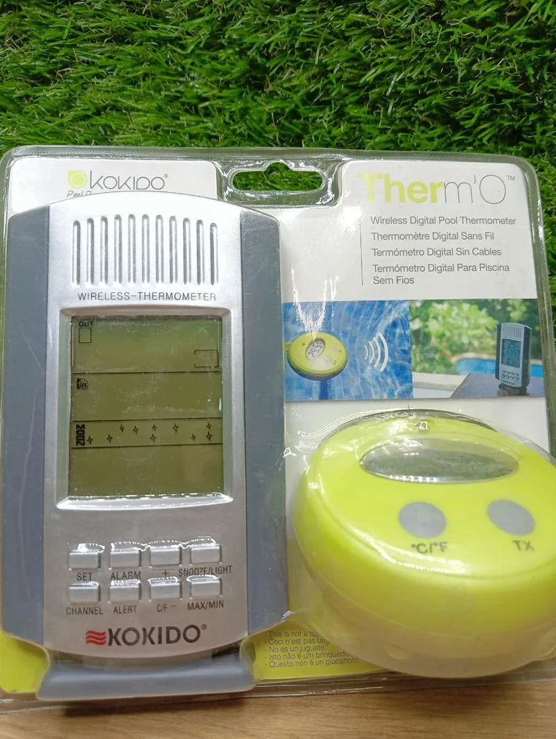 Termómetro inalámbrico
para la piscina