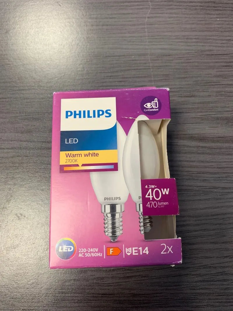 Philips - Bombilla LED crista