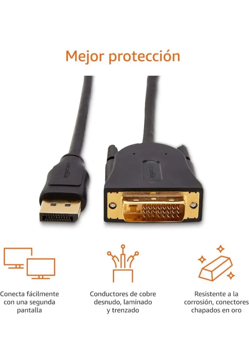Amazon Basics - Cable de DisplayPort