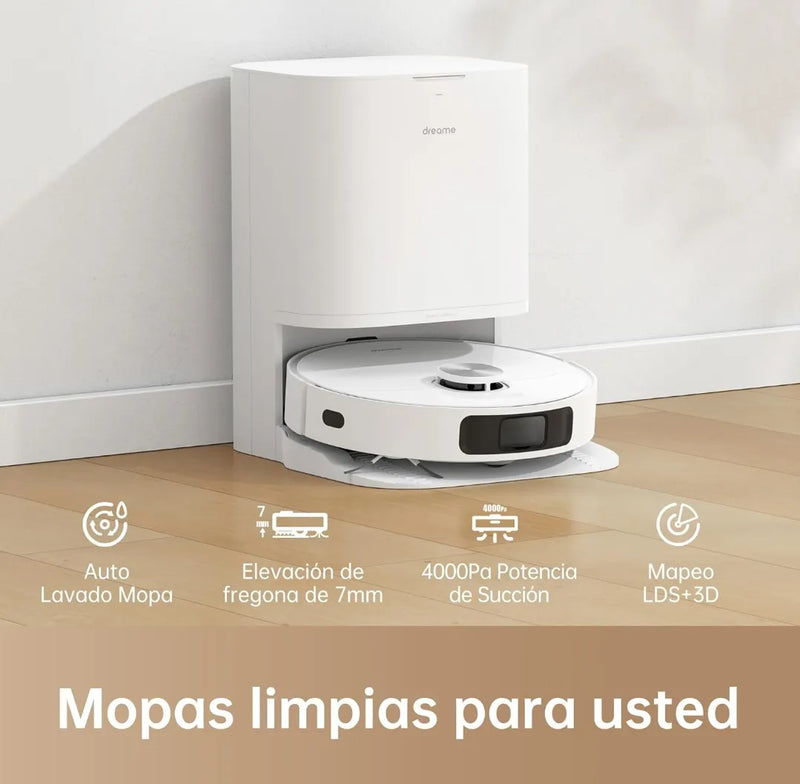 Robot aspirador y fregasuelos con mopa - Dreame
