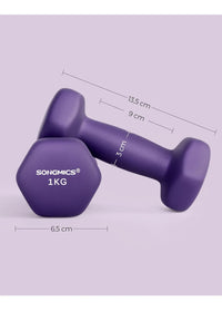 Mancuernas 1kg x 2 SONGMICS