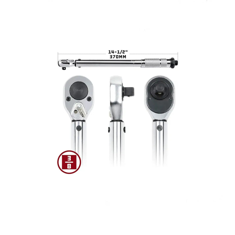 Llave dinamométrica micrométrica de 3/8 pulgadas