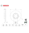 Disco de freno FORD BOSCH