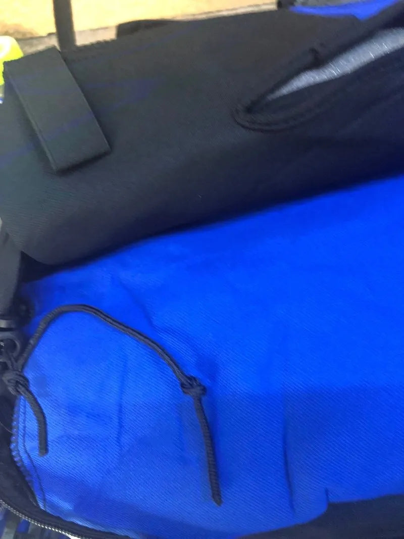 Juego 4 Alfombrillas Coche Negro/Azul