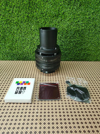 Bowens - Foco cónico óptico Snoot, accesorio de iluminación de estudio de fotografía con 20 gobos (25 patrones) y 8 filtros de color compatibles con Aputure Amaran, Godox LED Video Speedlite Light