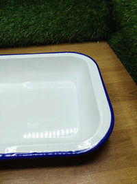 Plato pequeño rectangular esmaltado IBILI