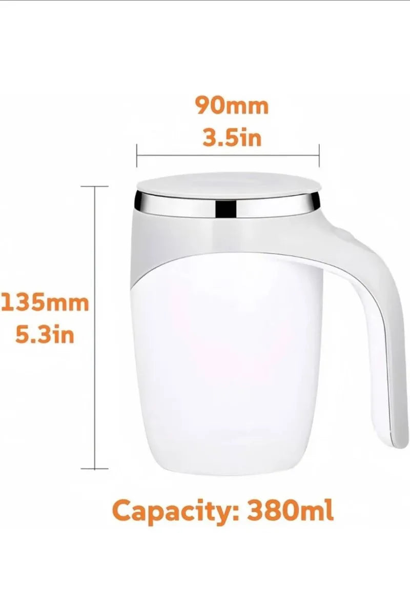 Taza de café con agitación magnética automática