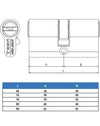 Cilindro de Alta Seguridad TX853540N Tesa Assa Abloy