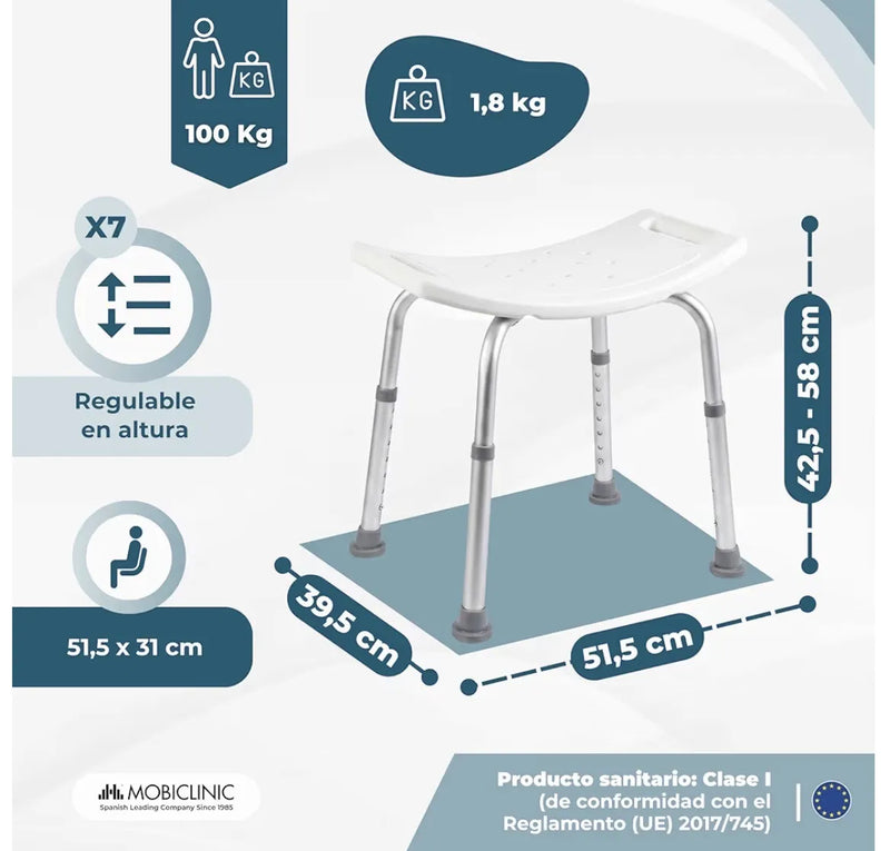 Taburete de baño Mobiclinic