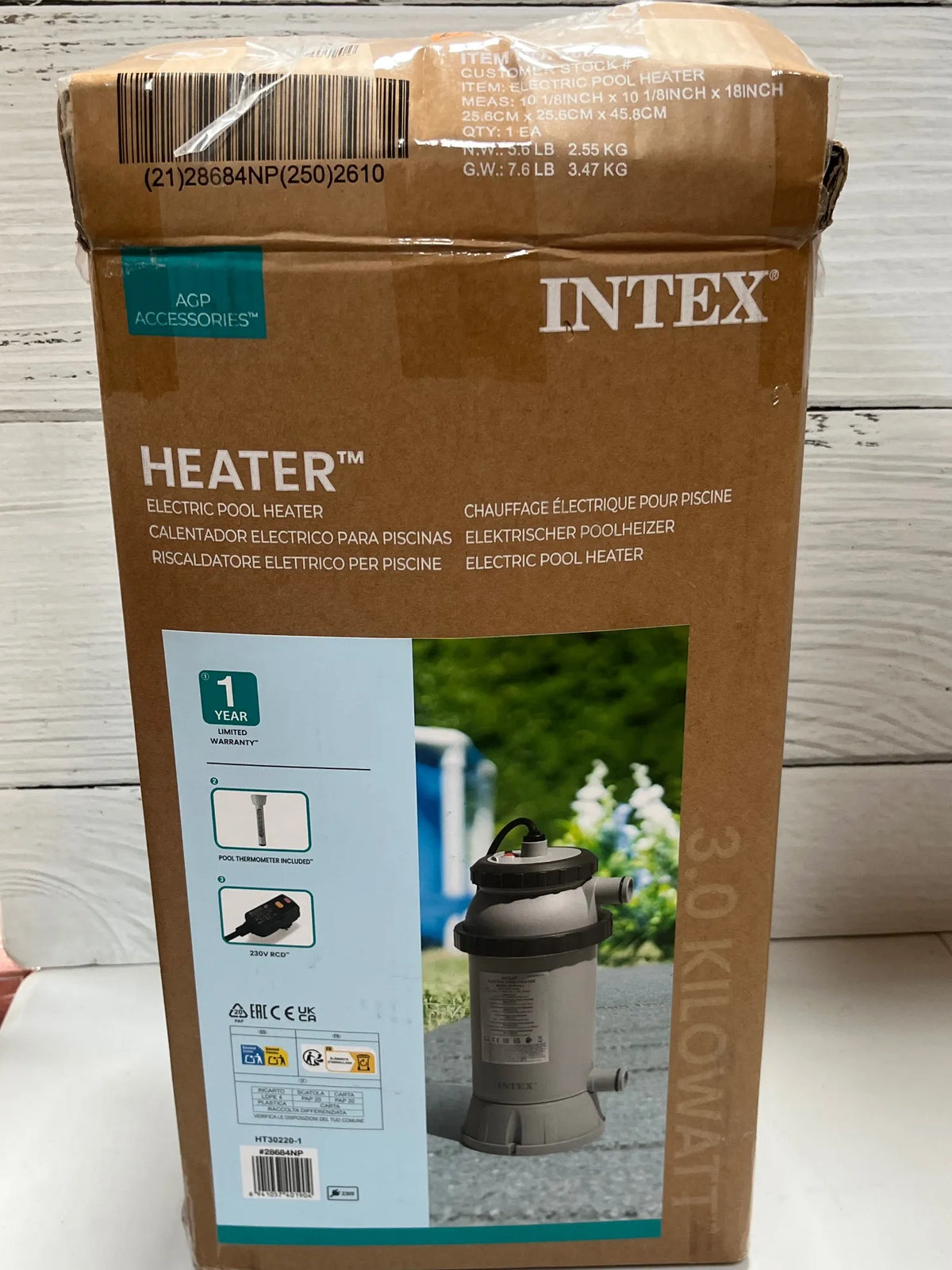 Calentador eléctrico para Piscinas de hasta 457 cm Intex