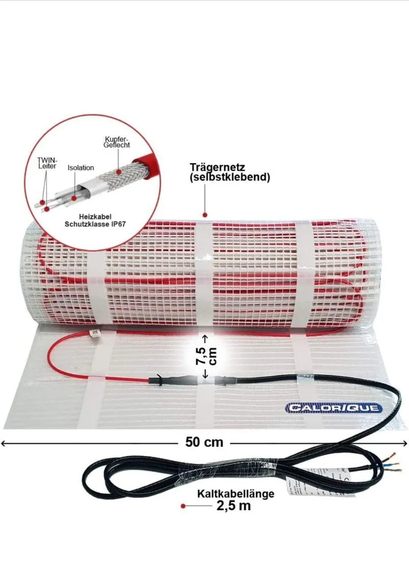 Estera De Cable De Calefacción Eléctrica Calorique