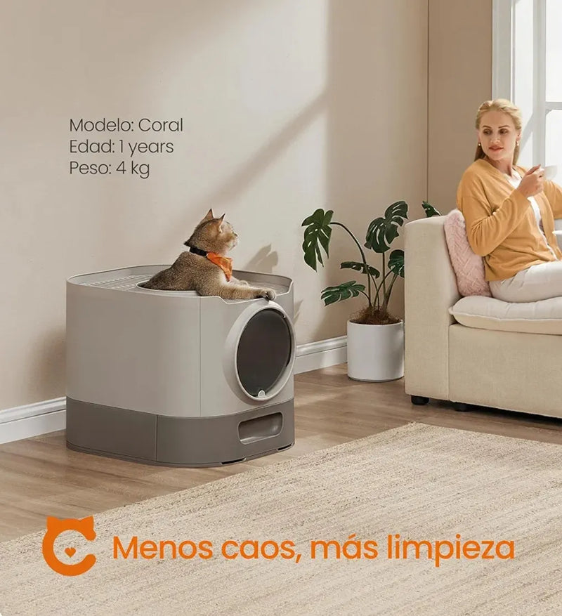 Arenero cerrado para gatos XXL