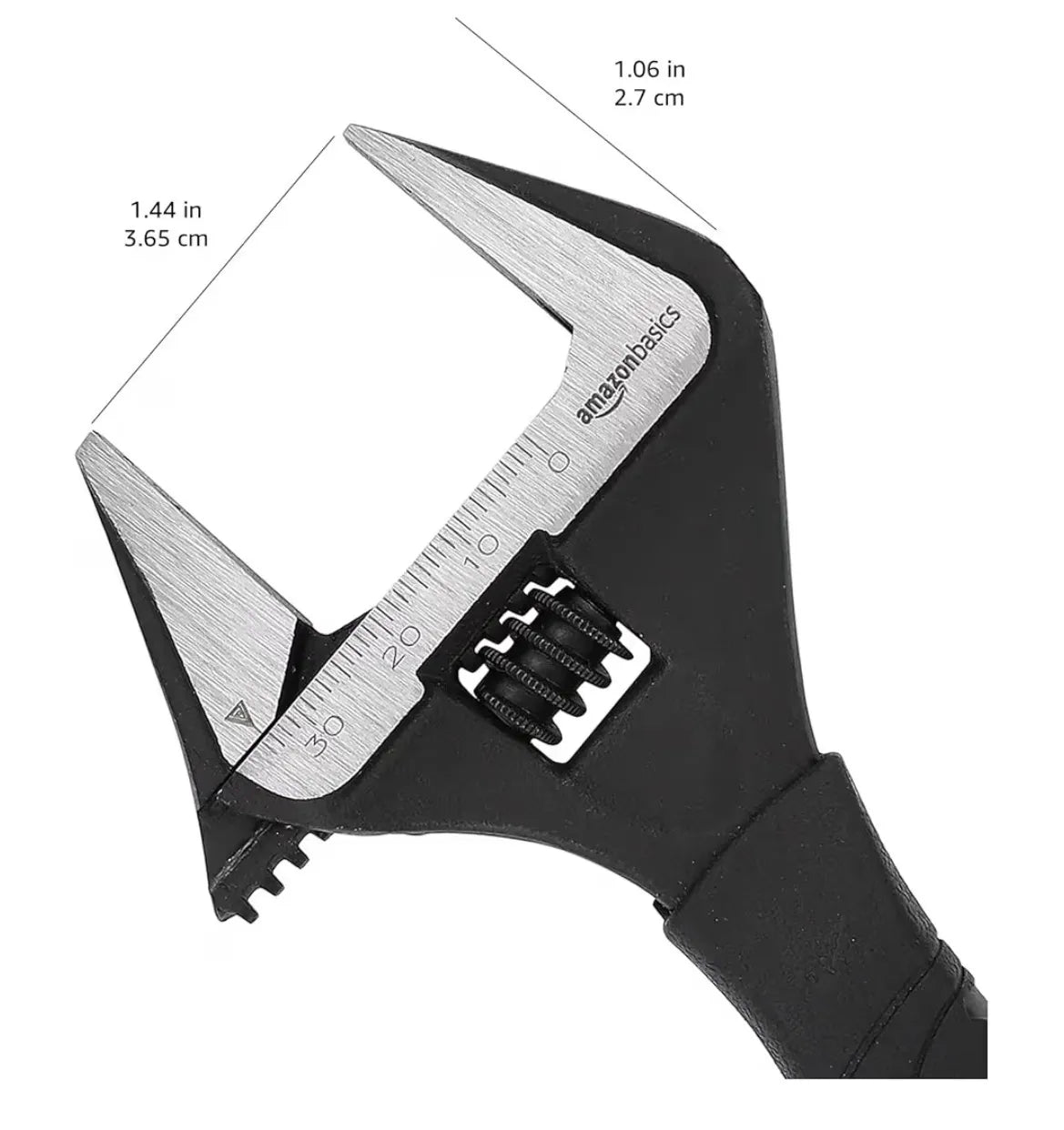 Llave de boca ancha ajustable para fontanería Amazon Basics