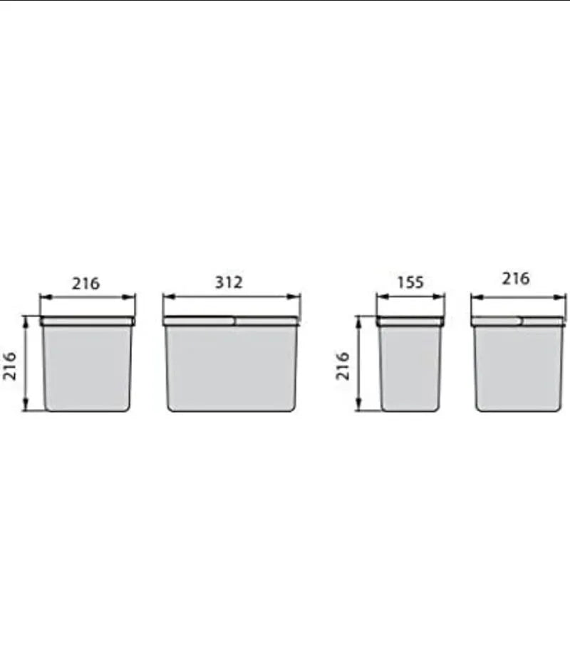 Contenedores para cajón de cocina Recycle - EMUCA-